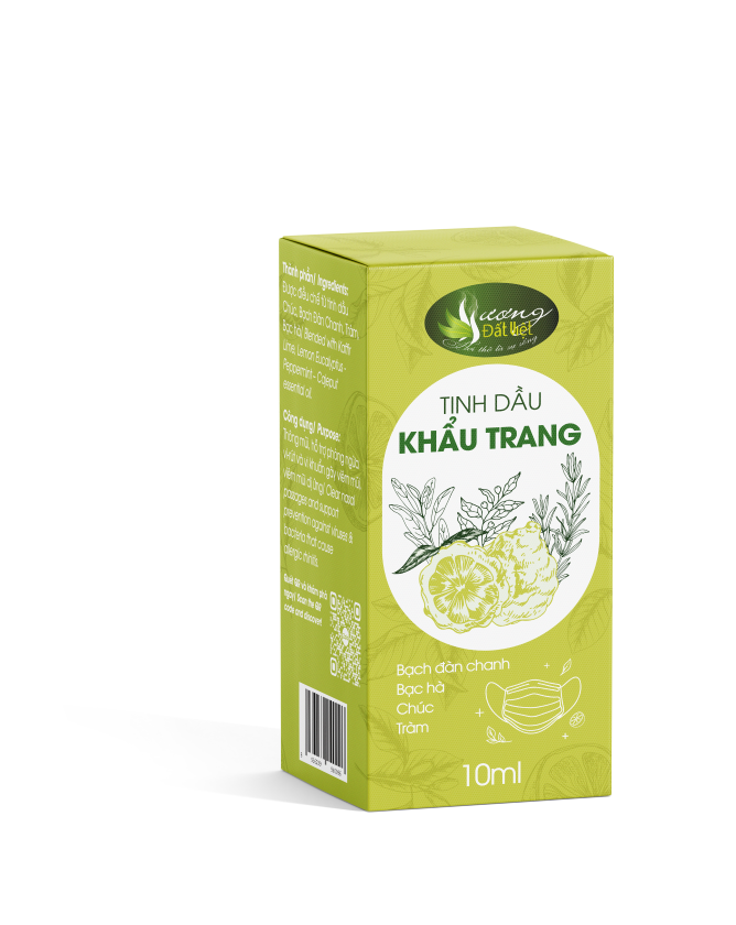 Tinh dầu khẩu trang 10ml-Mẫu mới