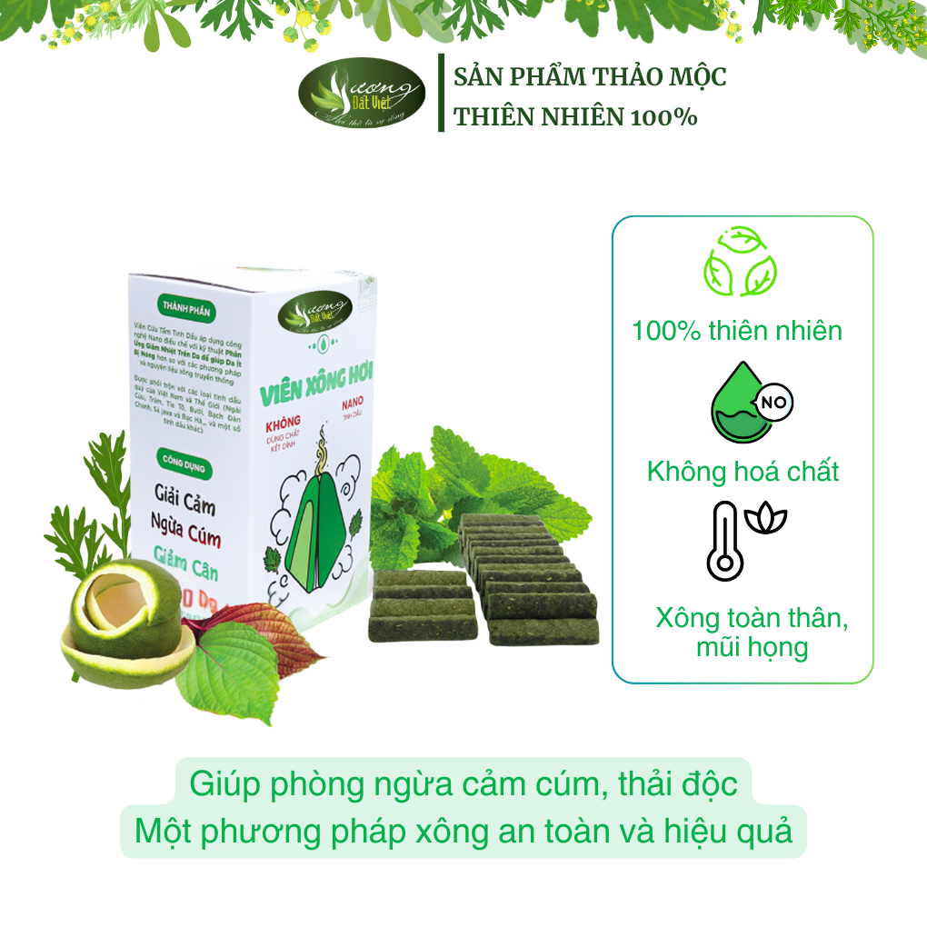 Hộp xông hơi tinh dầu 4 viên