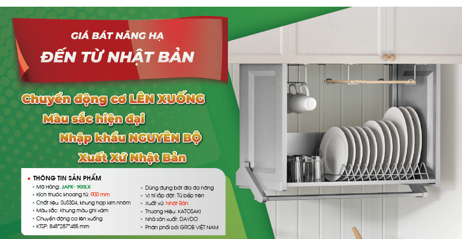 GIÁ BÁT NÂNG HẠ TỦ TRÊN
