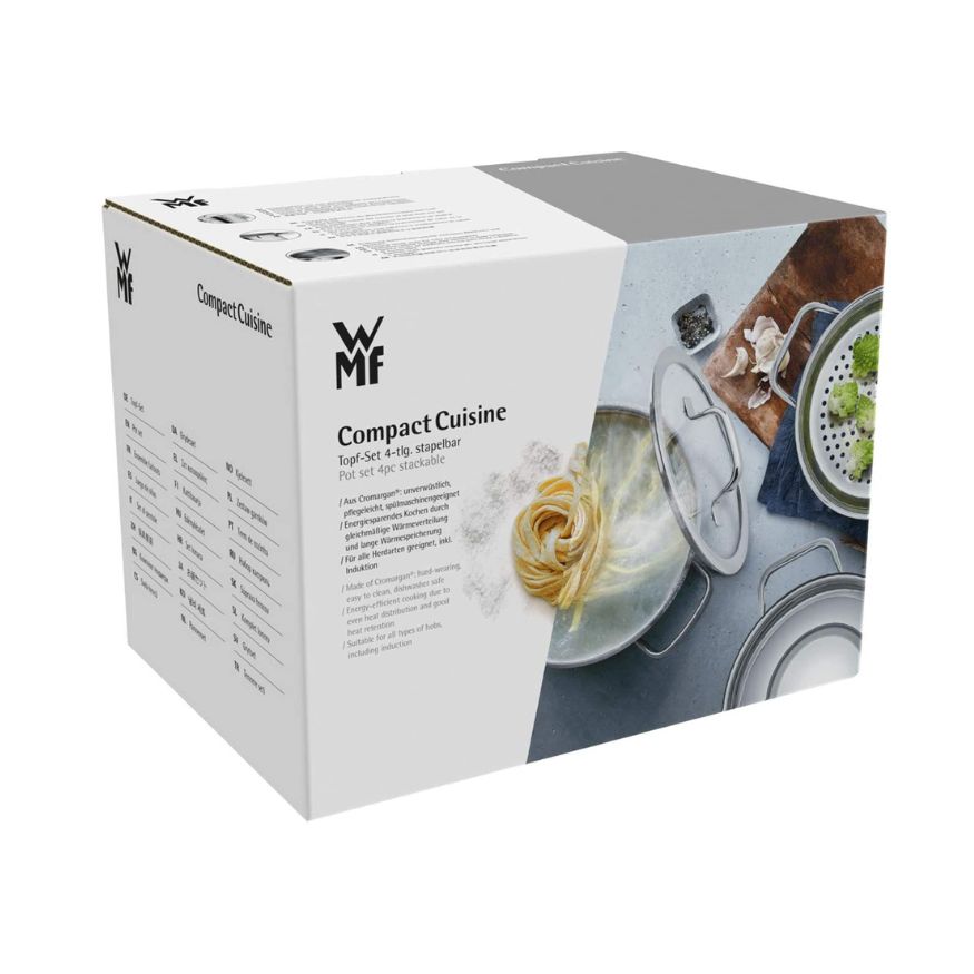 Bộ nồi WMF Compact Cuisine set 4 có xửng hấp - 0798046380