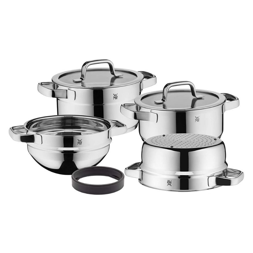 Bộ nồi WMF Compact Cuisine set 4 có xửng hấp - 0798046380
