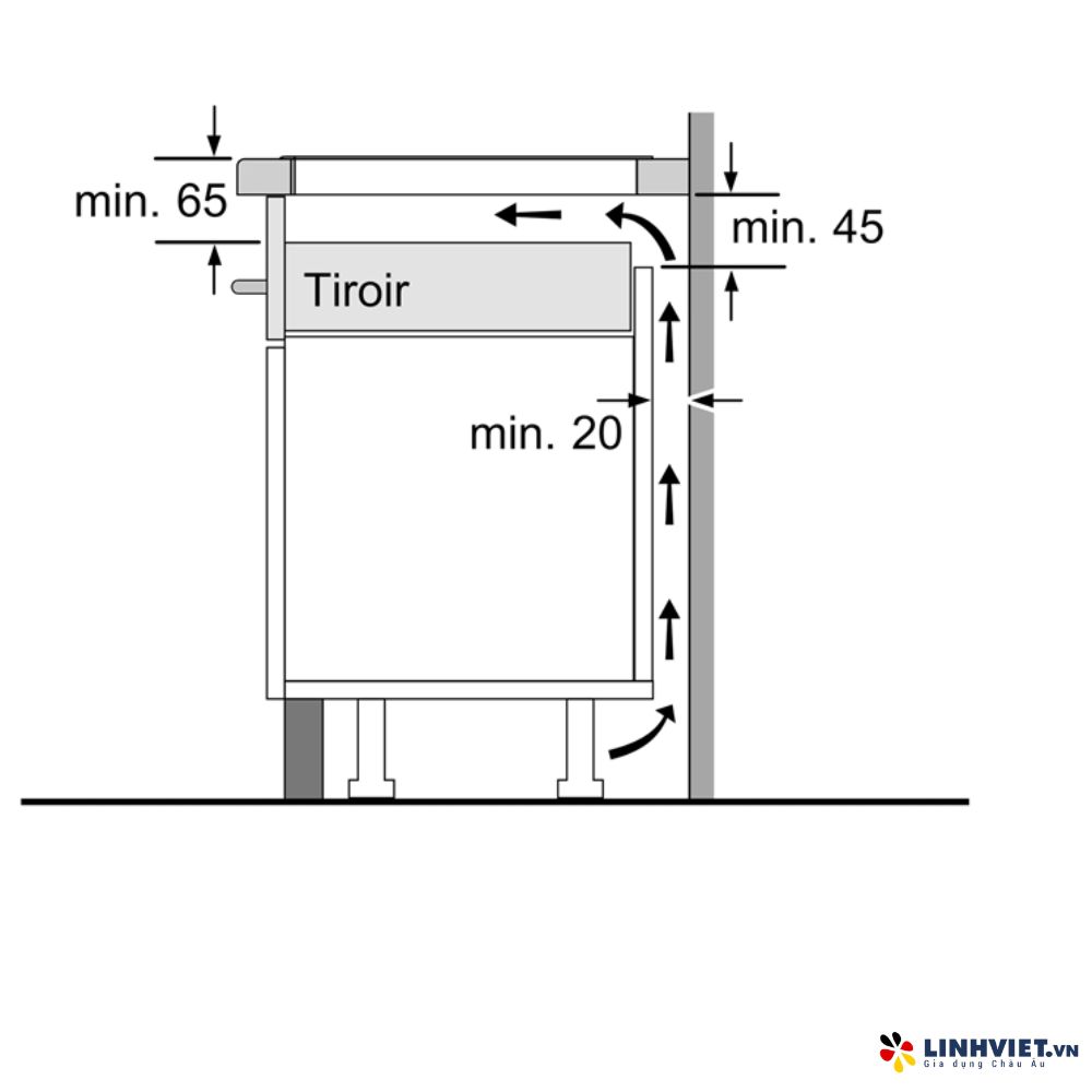 Bếp từ 3 vùng nấu Bosch PUC611BB5E - Serie 4