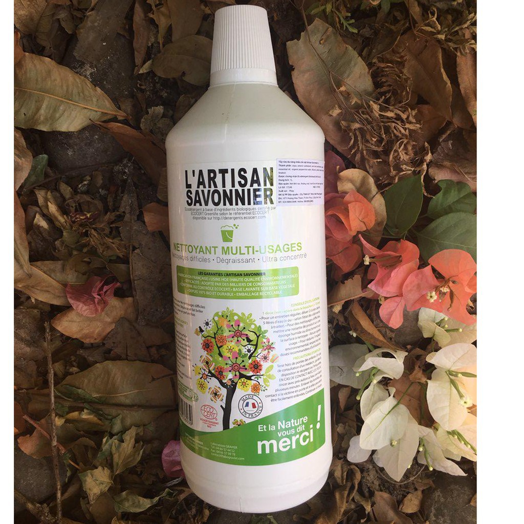 Tẩy rửa đa năng hữu cơ nhiều bề mặt Artisan Savonnier 1L