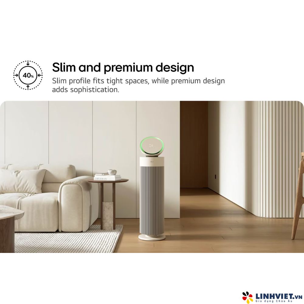 Máy lọc không khí LG PuriCare Aero Booster màu be AS55GGSY0.ABAE
