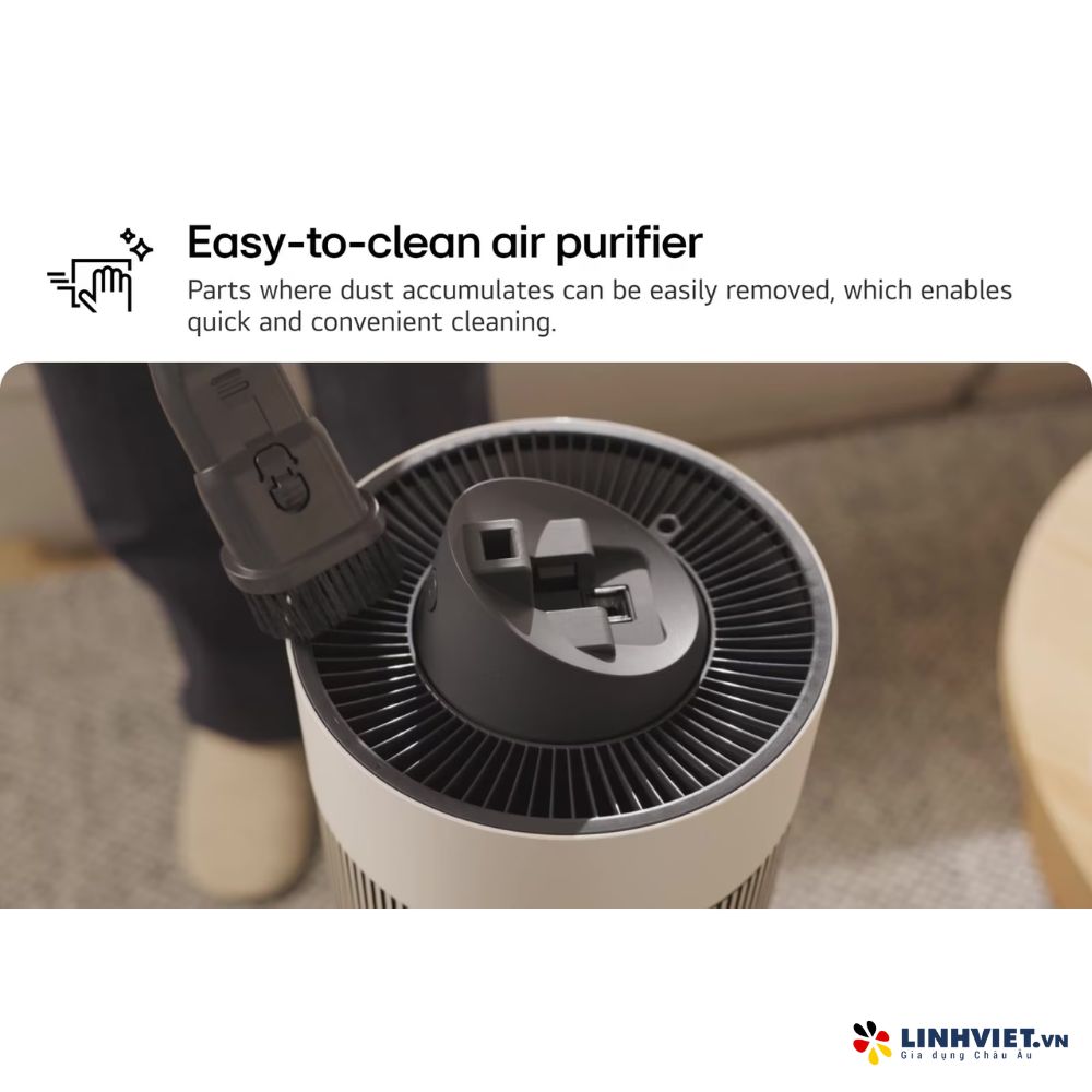 Máy lọc không khí LG PuriCare Aero Booster màu be AS55GGSY0.ABAE