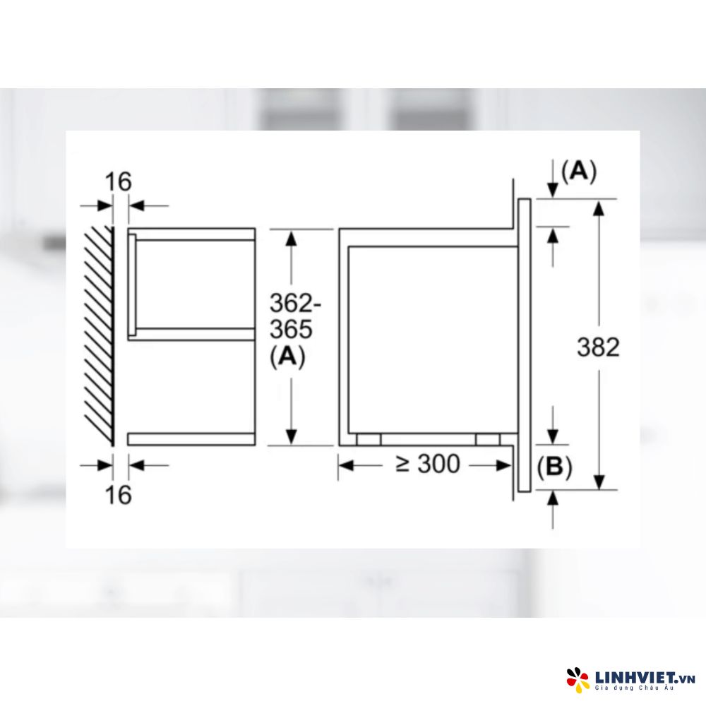 Lò vi sóng âm tủ Bosch BFR7221B1 - Serie 8 - màu đen