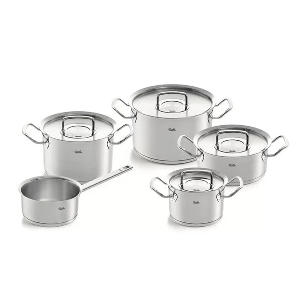 Bộ nồi Fissler Original Profi Collection 5 (4 nồi 1 quánh, nắp inox)