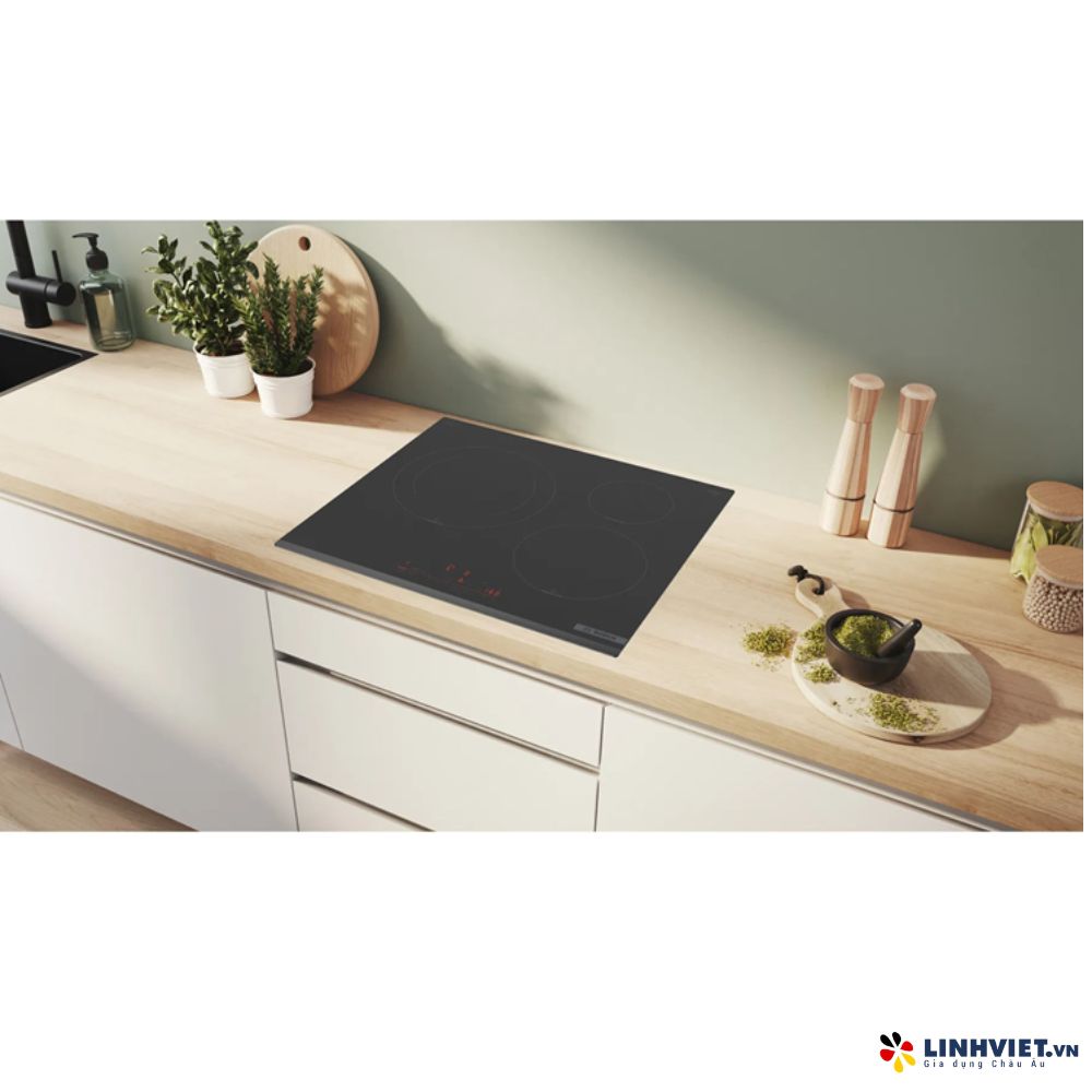 Bếp từ 3 vùng nấu Bosch PIJ631HC1E - Serie 6