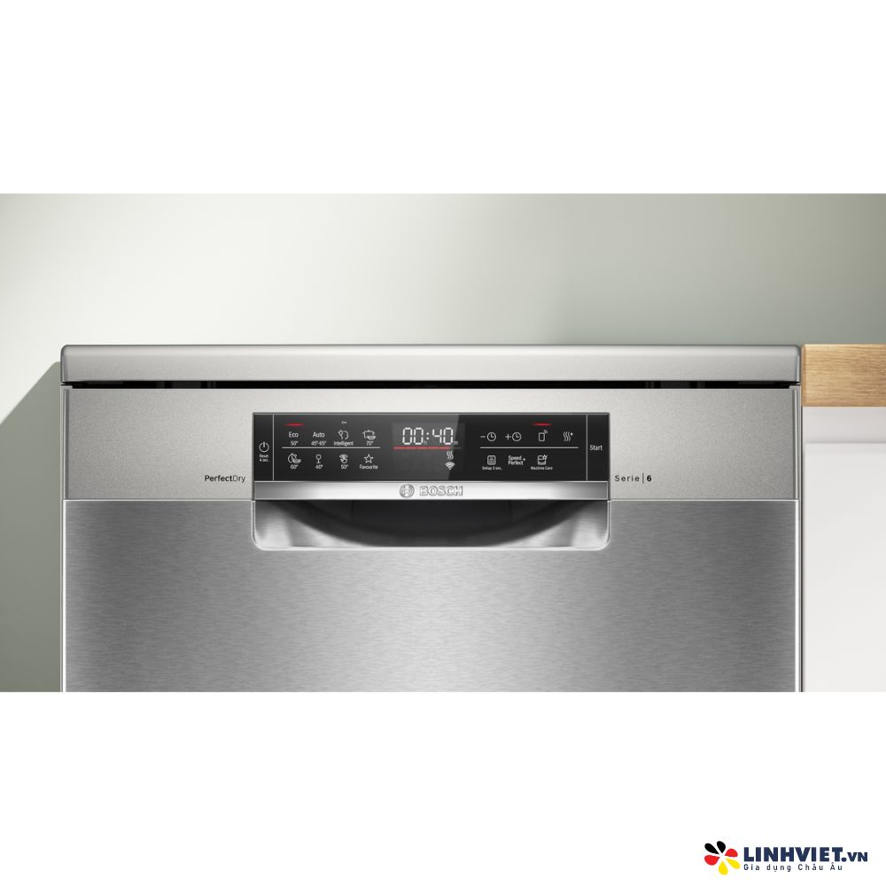 Máy rửa bát độc lập Bosch SMS6ZCI06E - Series 6 - Sấy Zeolith