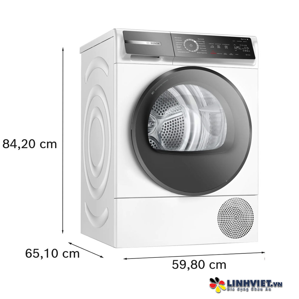 Máy sấy Bosch WQB245B40-Series 8-Sấy Heatpump 9kg