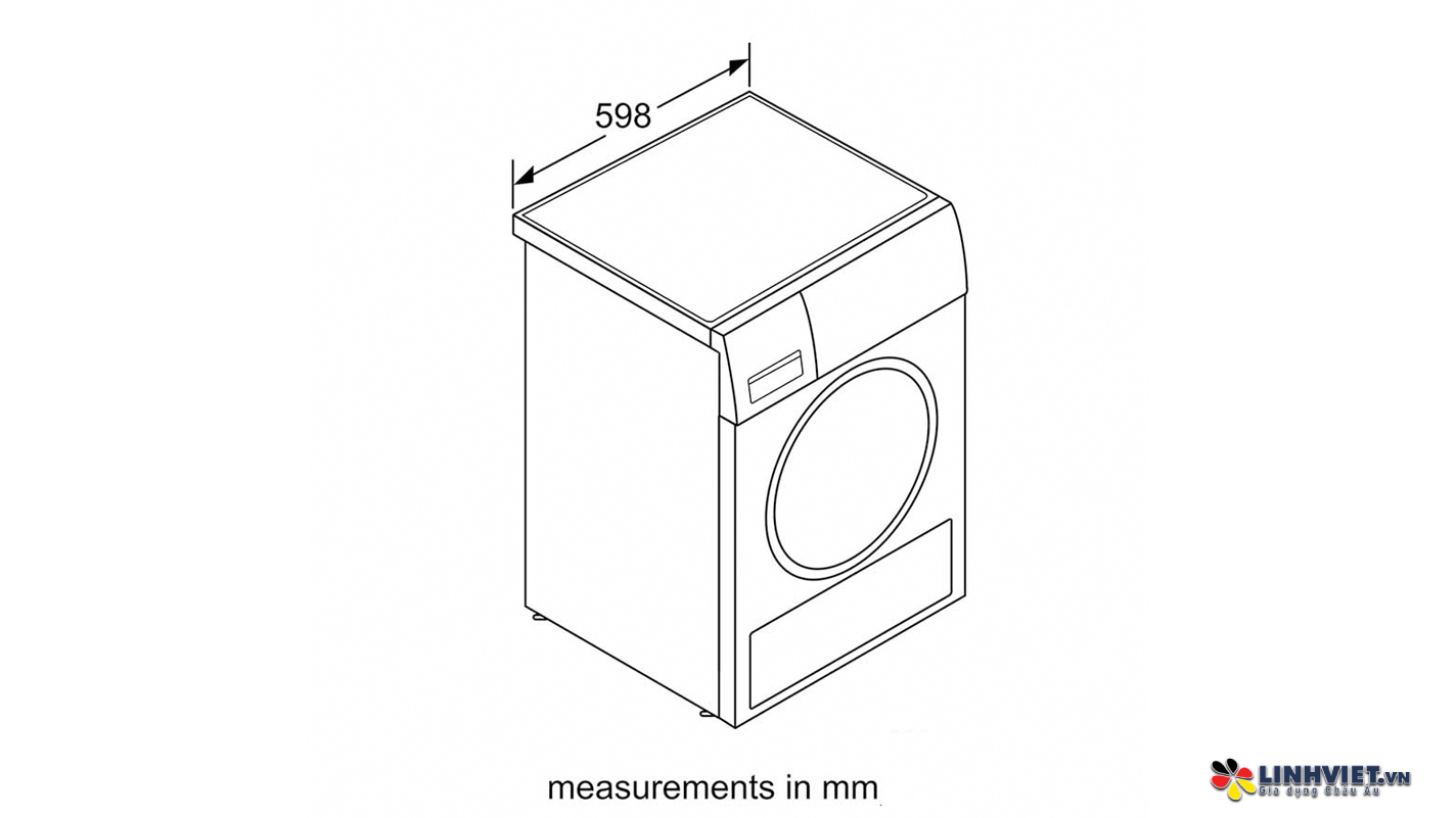 Máy Sấy Tụ hơi bơm nhiệt WQG24200SG Series 6 - 9kg