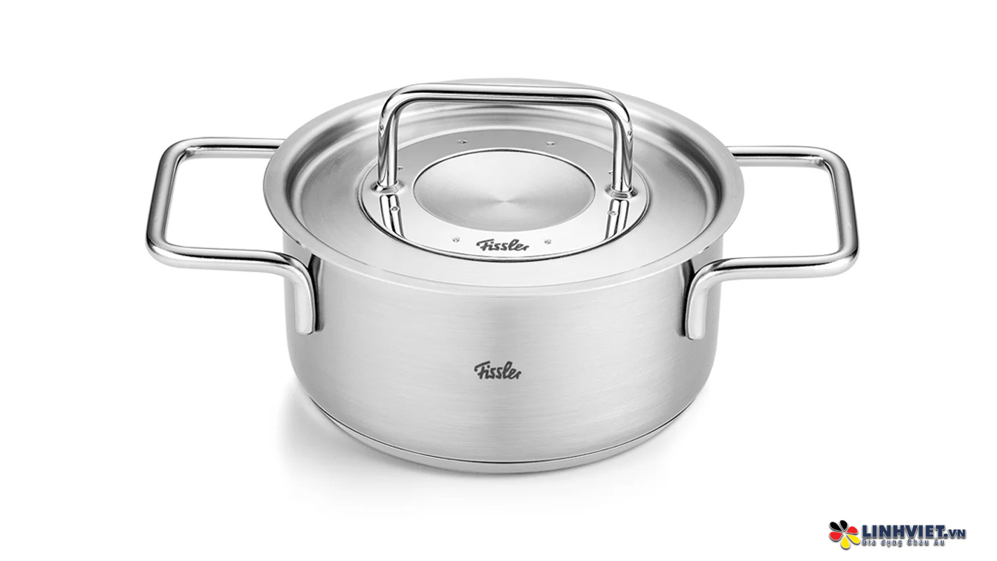 Bộ Nồi Fissler Pure 5 Món Nắp Inox Có Quánh 086-114-05-000