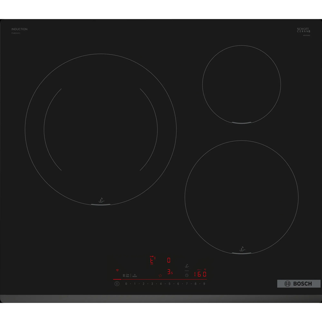 Bếp từ 3 vùng nấu Bosch PIJ631HC1E - Serie 6