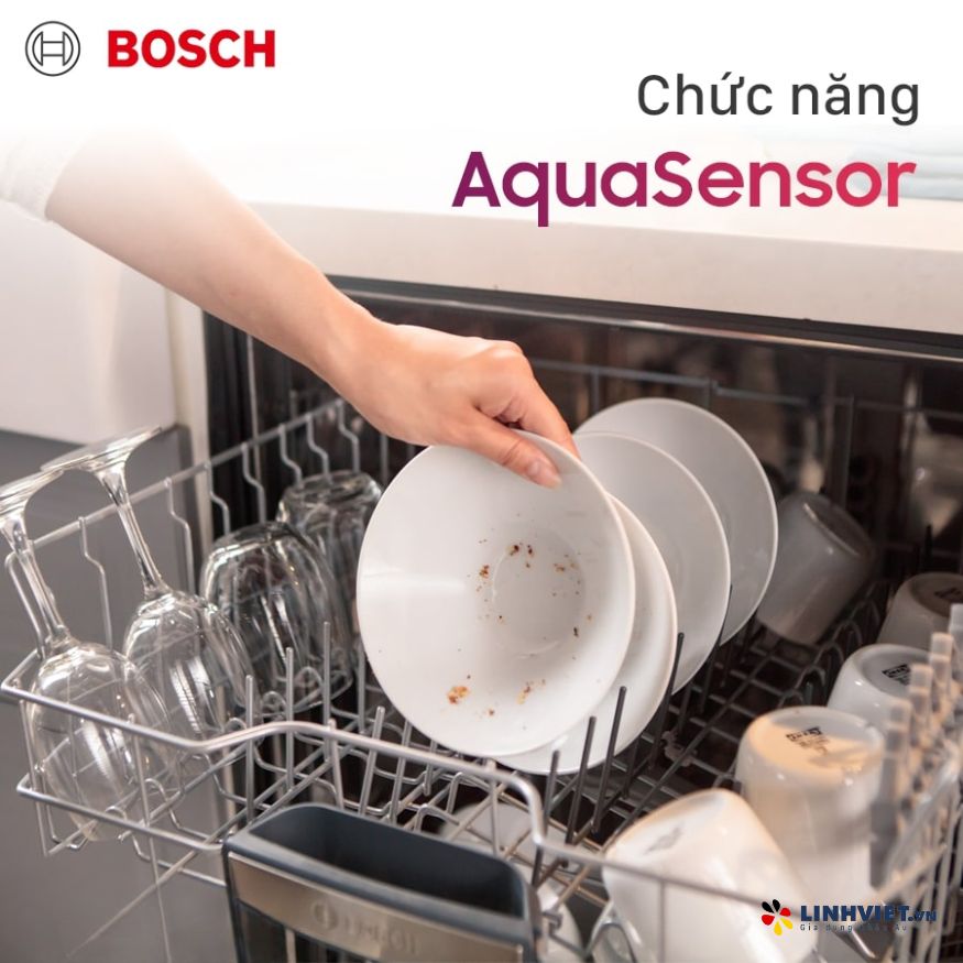 Máy rửa bát bán âm Bosch SMI4HVS33E - Series 4
