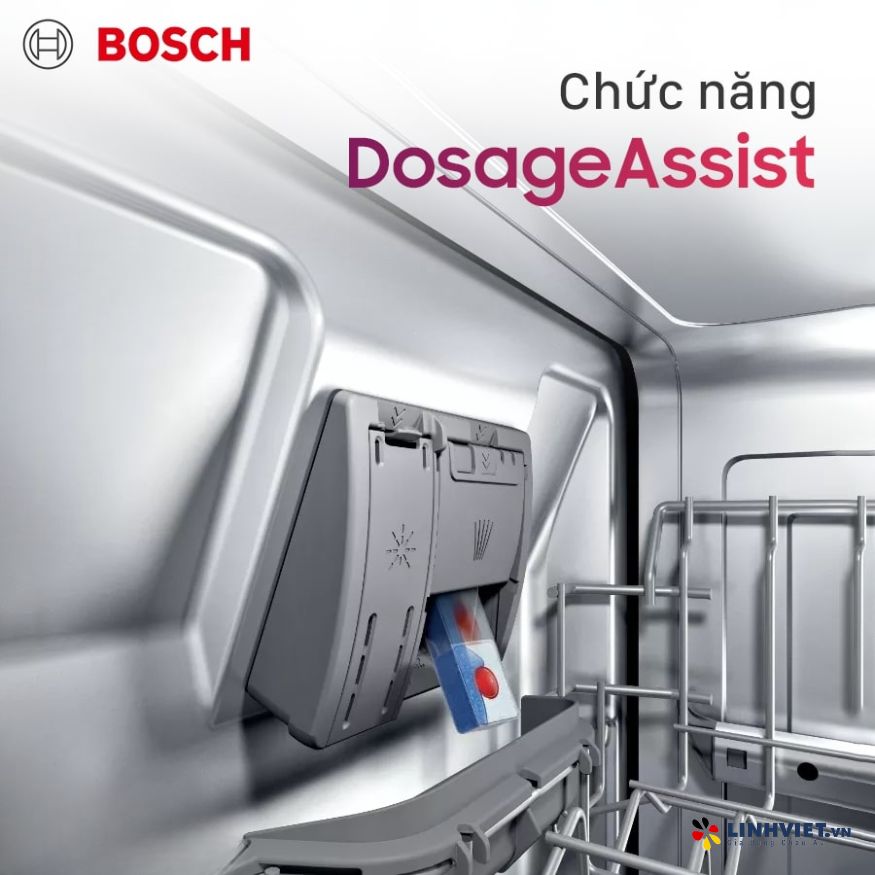 Máy rửa bát bán âm Bosch SMI4HVS33E - Series 4