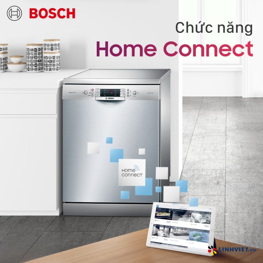 Máy rửa bát bán âm Bosch SMI4HVS33E - Series 4