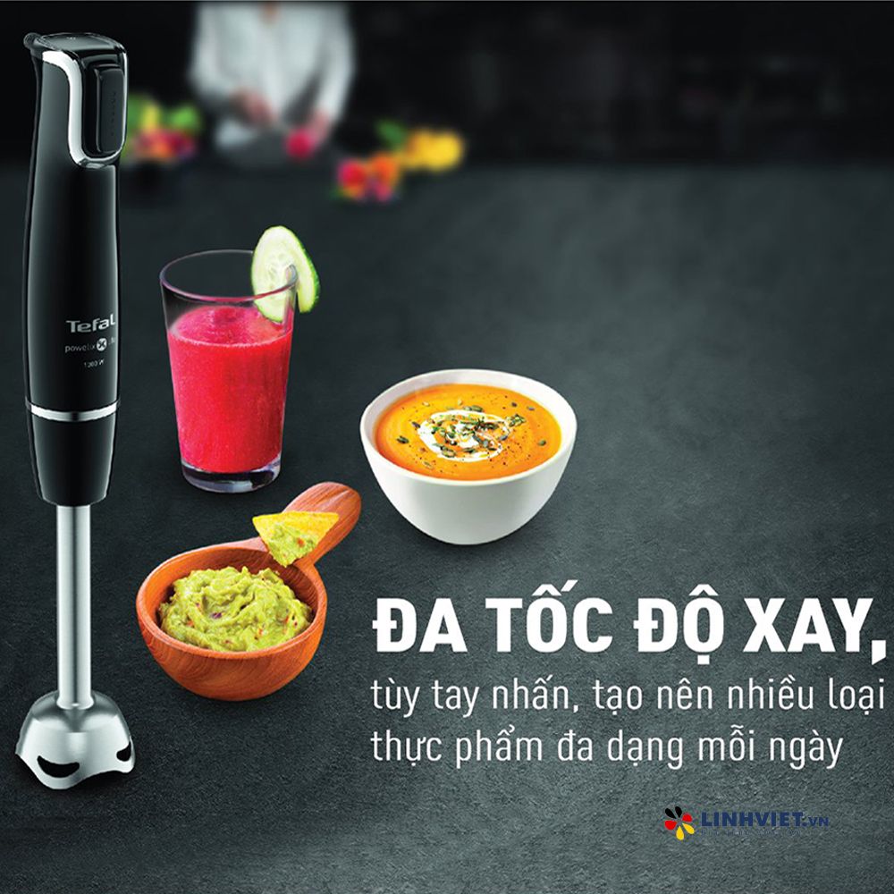Máy xay sinh tố cầm tay Tefal HB943838 - đen, 1000W