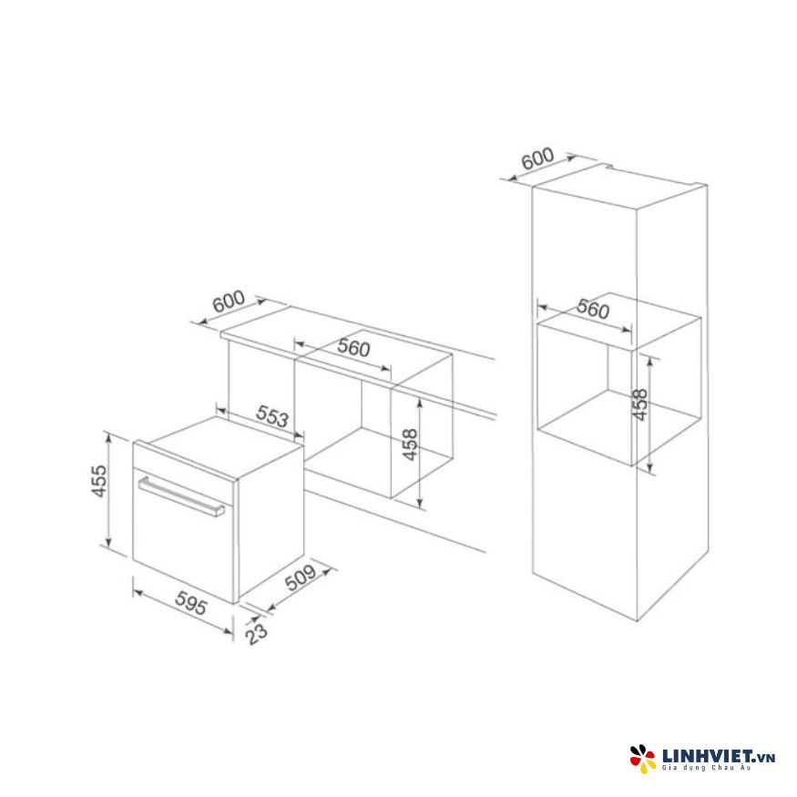 Lò hấp âm tủ Malloca MST-48CP