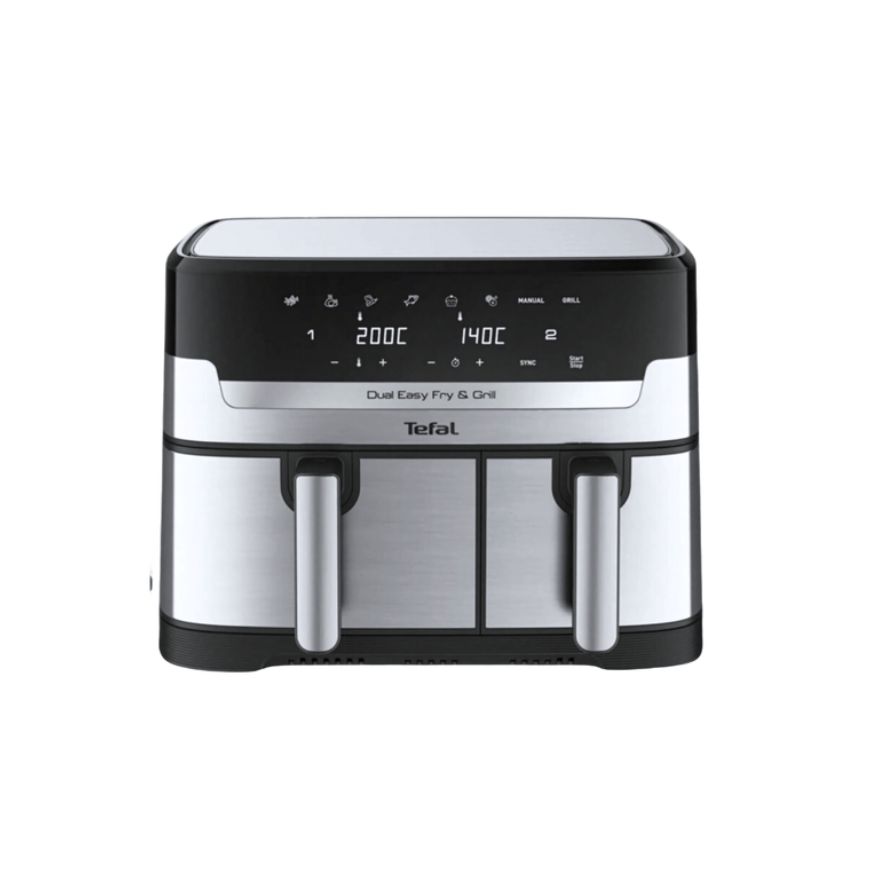Nồi chiên không dầu điện tử Tefal Dual Easy Fry & Grill EY905D10