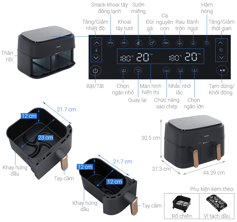 Nồi chiên không dầu Philips NA352/00