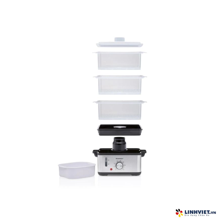 Nồi hấp SILVERCREST SDG 950 D4 - màu inox
