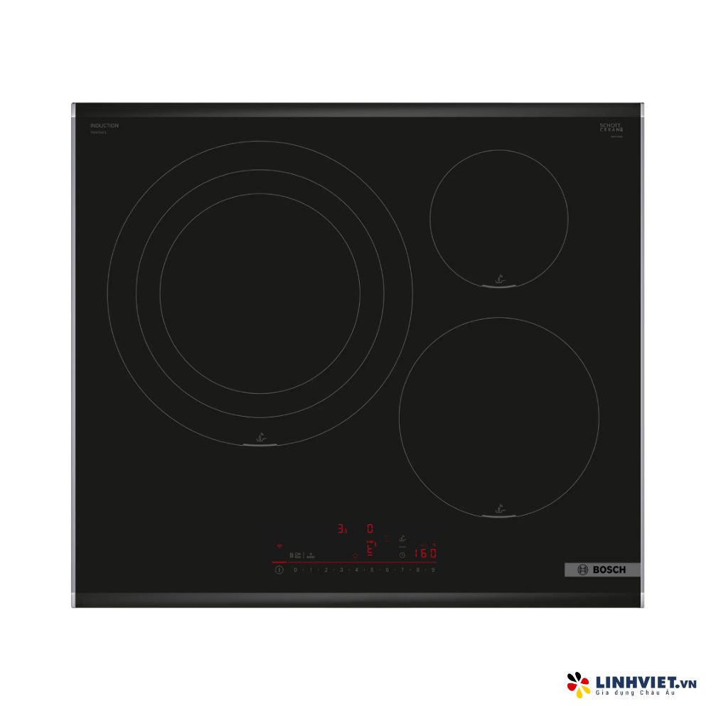 Bếp từ 3 vùng nấu Bosch PID775HC1E - Serie 6
