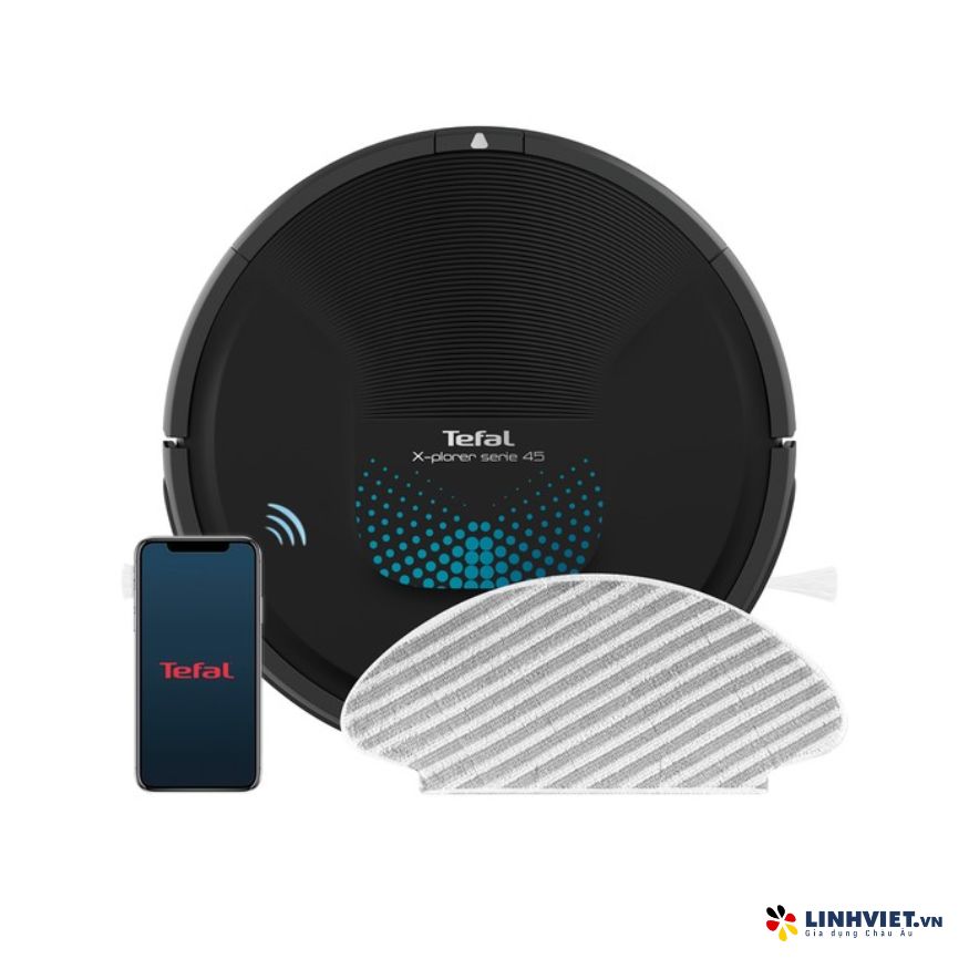 Robot hút bụi lau nhà Tefal RG8275WH S45 - Đen