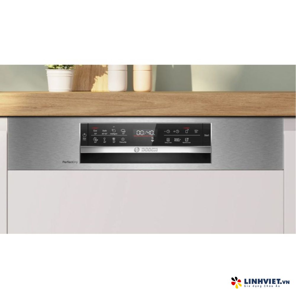 Máy rửa bát bán âm Bosch SMI6ZCS16E-Series 6- Zeolith