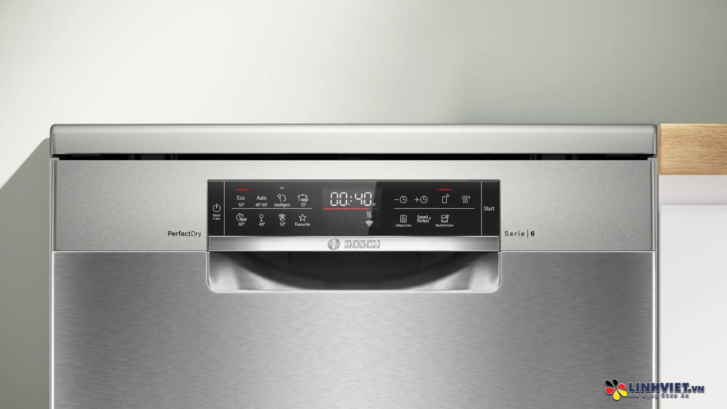 Máy rửa bát Bosch SMS6ZCI03E - Serie 6 -Zeolith & Emotiong Light