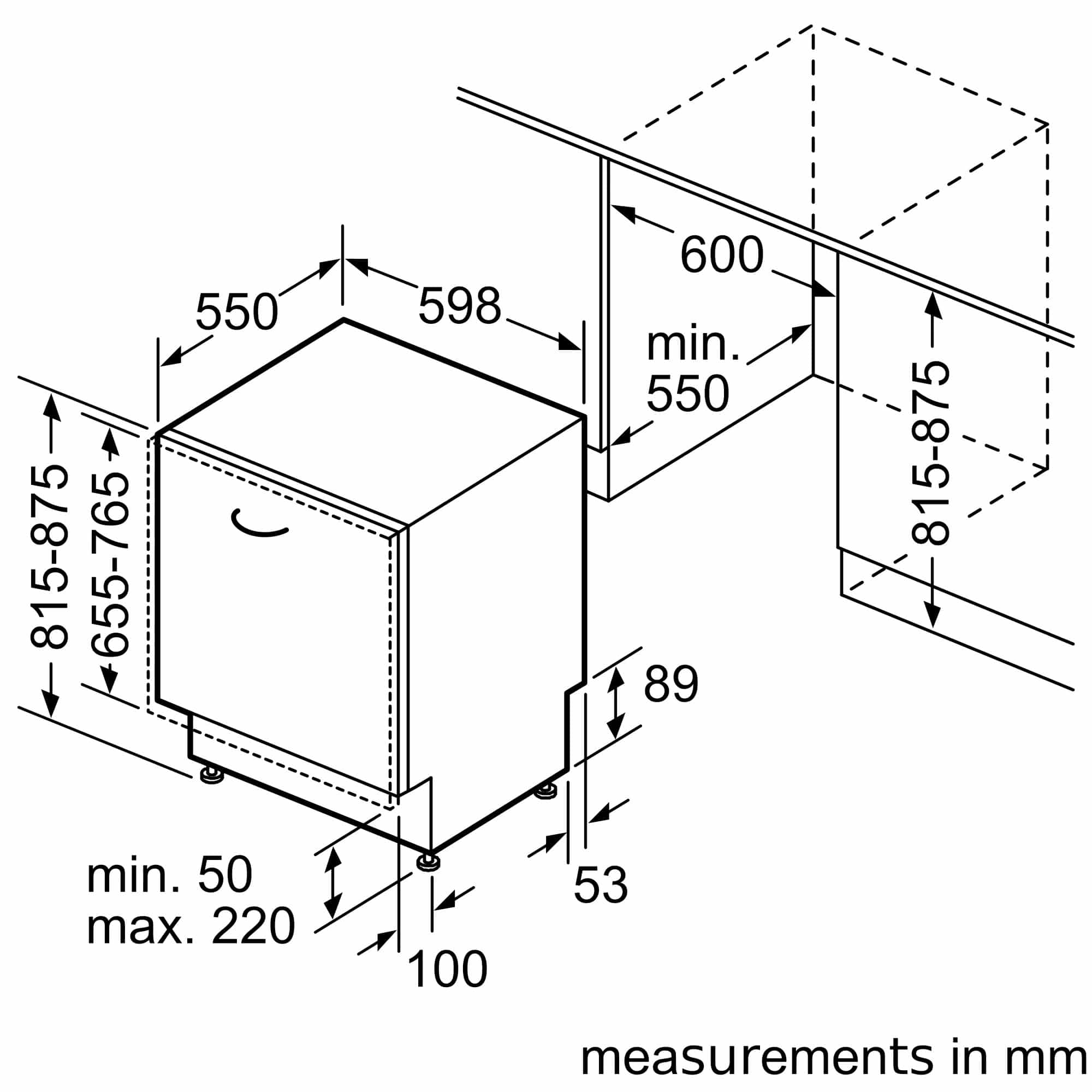 Máy rửa bát âm toàn phần Bosch SMH6ZDX00E - Serie 6 - Zeolith
