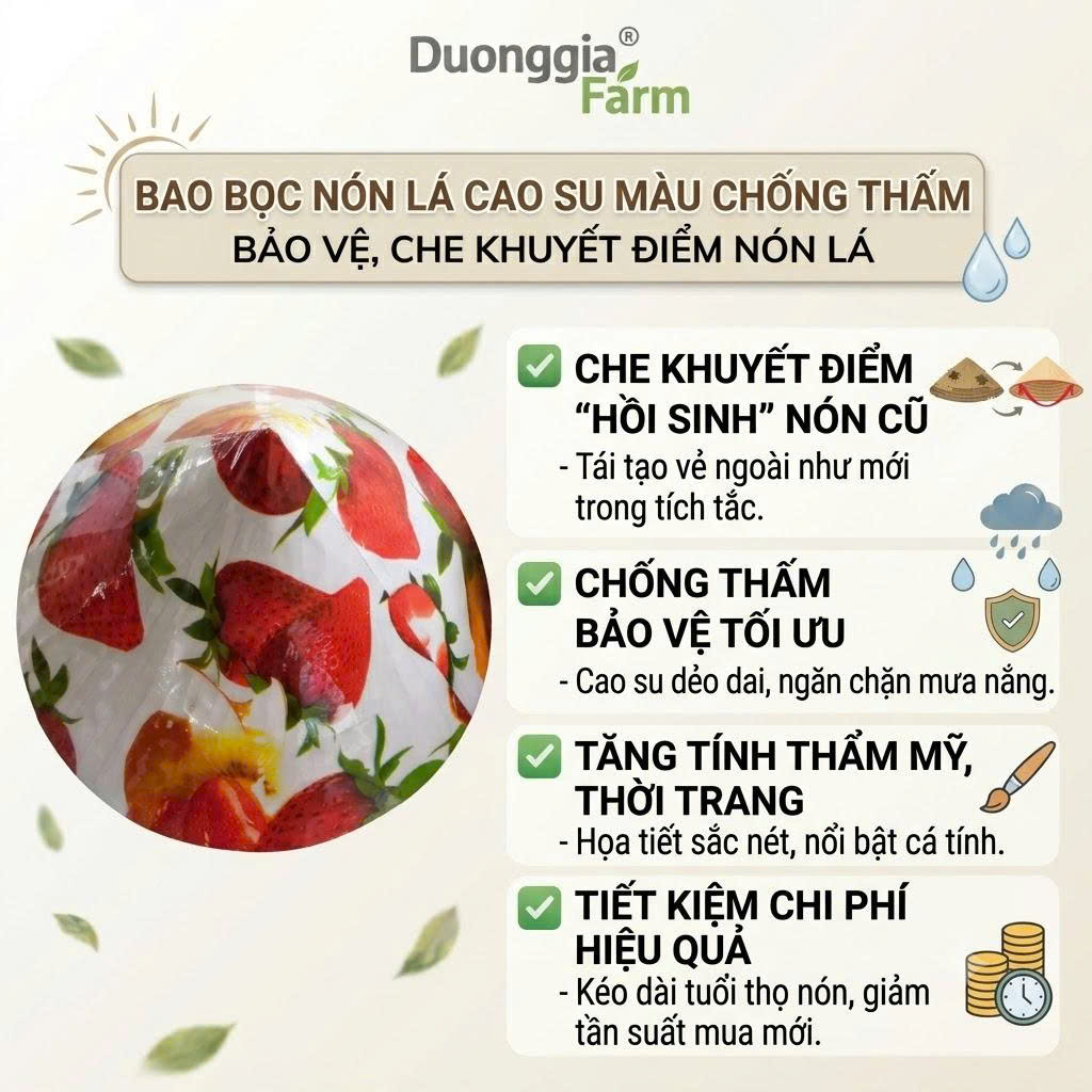 Bao bọc nón lá chống thấm