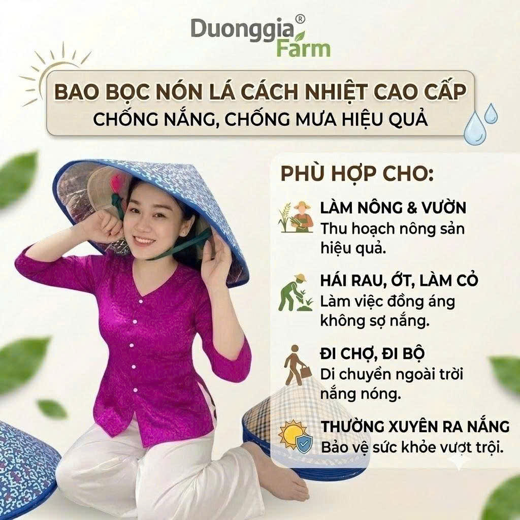 Bao nón lá chống nắng