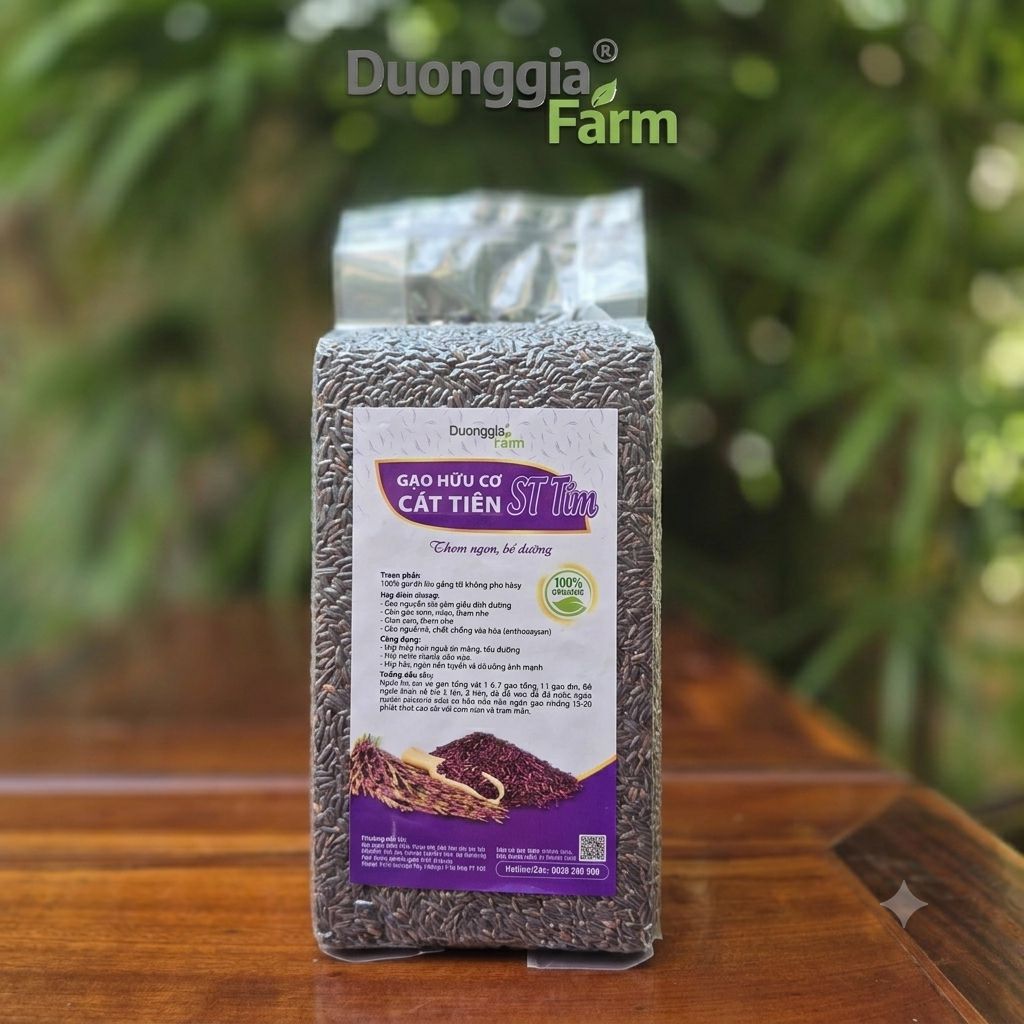 GẠO ST TÍM CÁT TIÊN HỮU CƠ