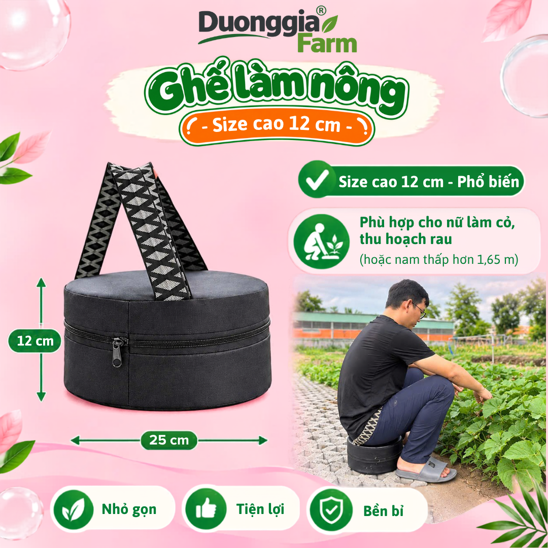 Ghế làm nông, làm vườn tiện lợi - Phong cách Hàn Quốc - Duonggia Farm