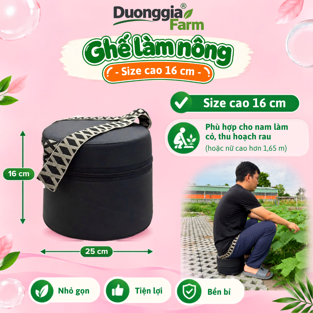 Ghế làm nông, làm vườn tiện lợi - Phong cách Hàn Quốc - Duonggia Farm