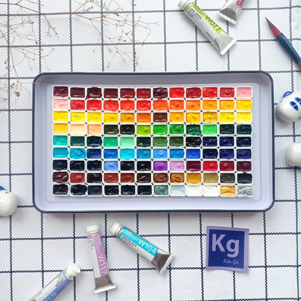 108 full mã màu nước Holbein hạng họa sĩ chuyên nghiệp Pocket Holbein Nhật Bản tuỳ chọn