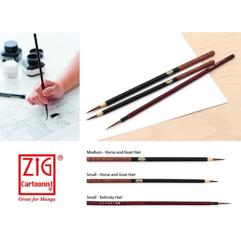 Cọ Kuretake Zig Cartoonist Menso Brush