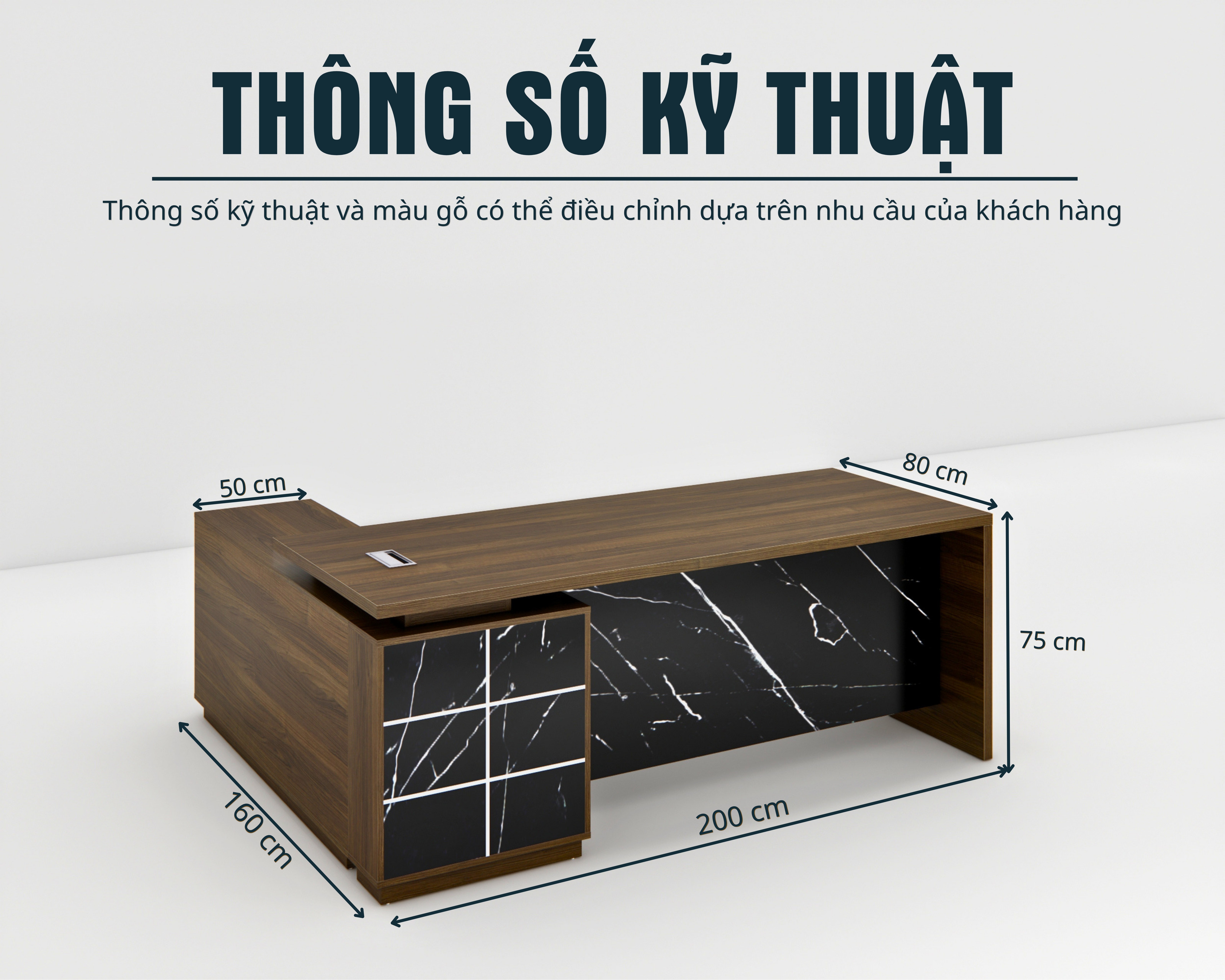 Bàn Giám Đốc Cao Cấp Fergus FGBGD010