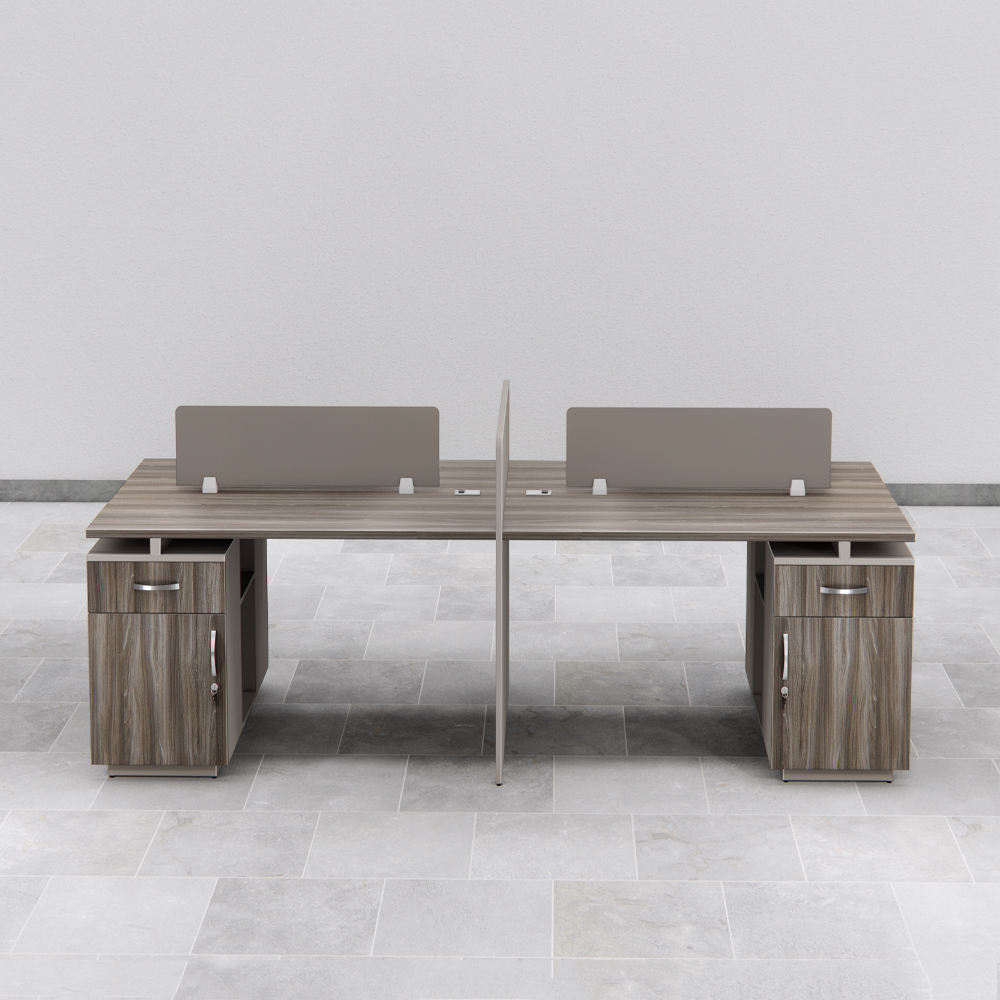 Cụm bàn nhân viên hiện đại chất liệu gỗ công nghiệp