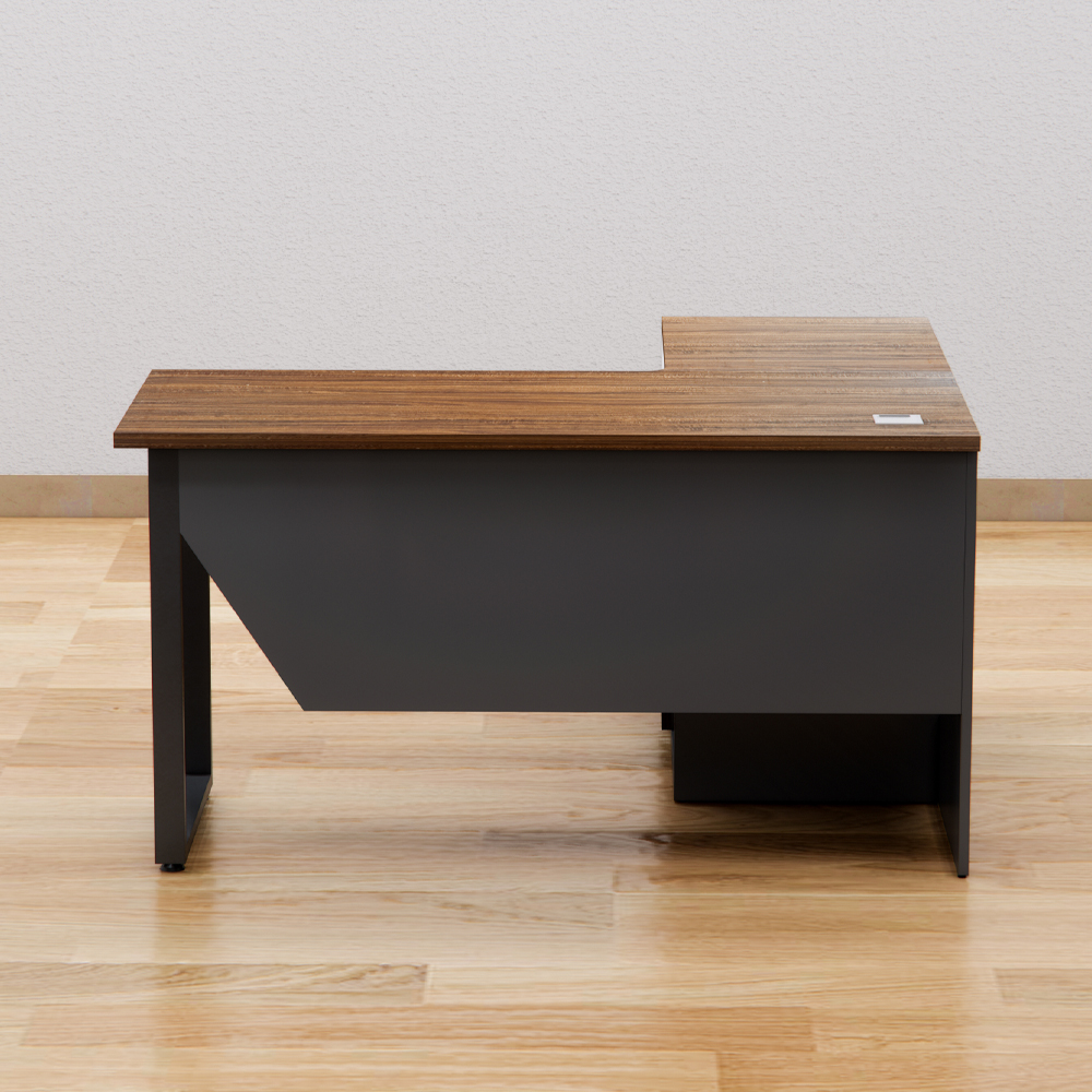 Bàn nhân viên chữ L chân sắt