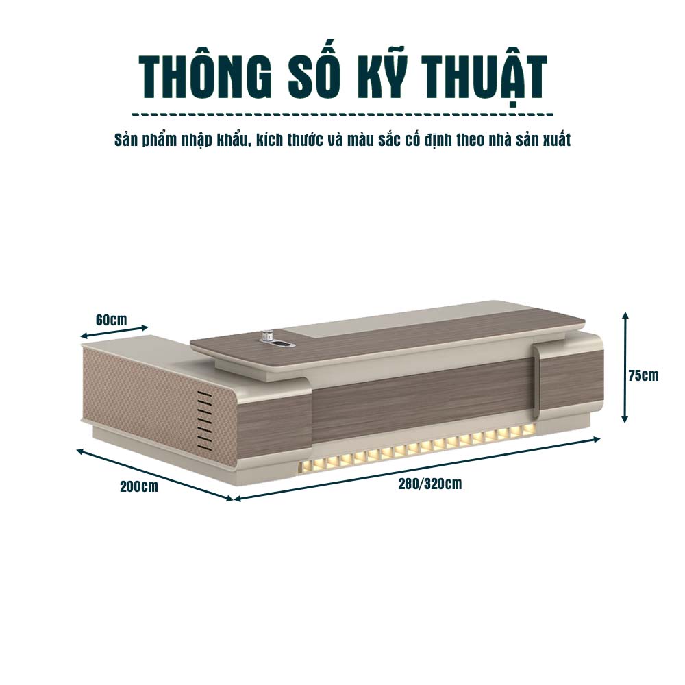 Bàn Giám Đốc Nhập Khẩu FGBGDN001