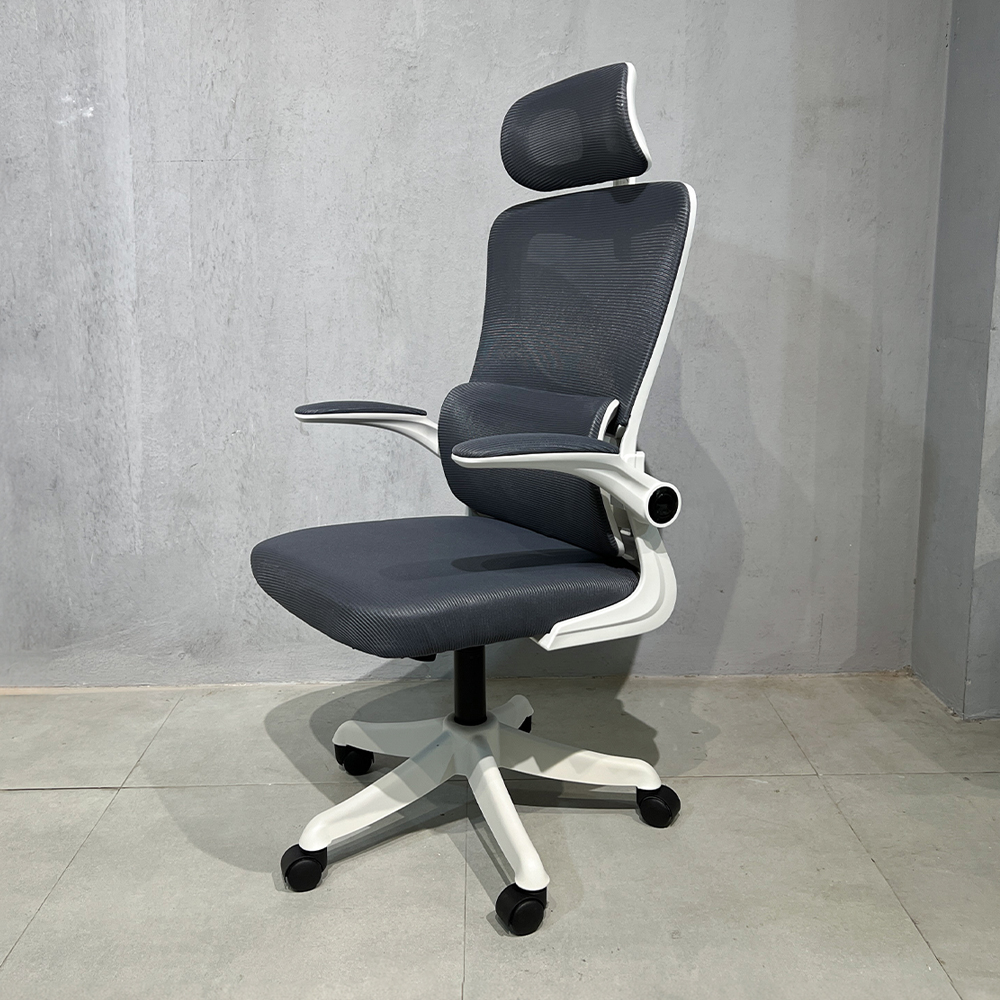 ghế lưới cao cấp, ghế chân sắt sơn tĩnh điện, ghế văn phòng nhựa nylon, ghế lưới fergus