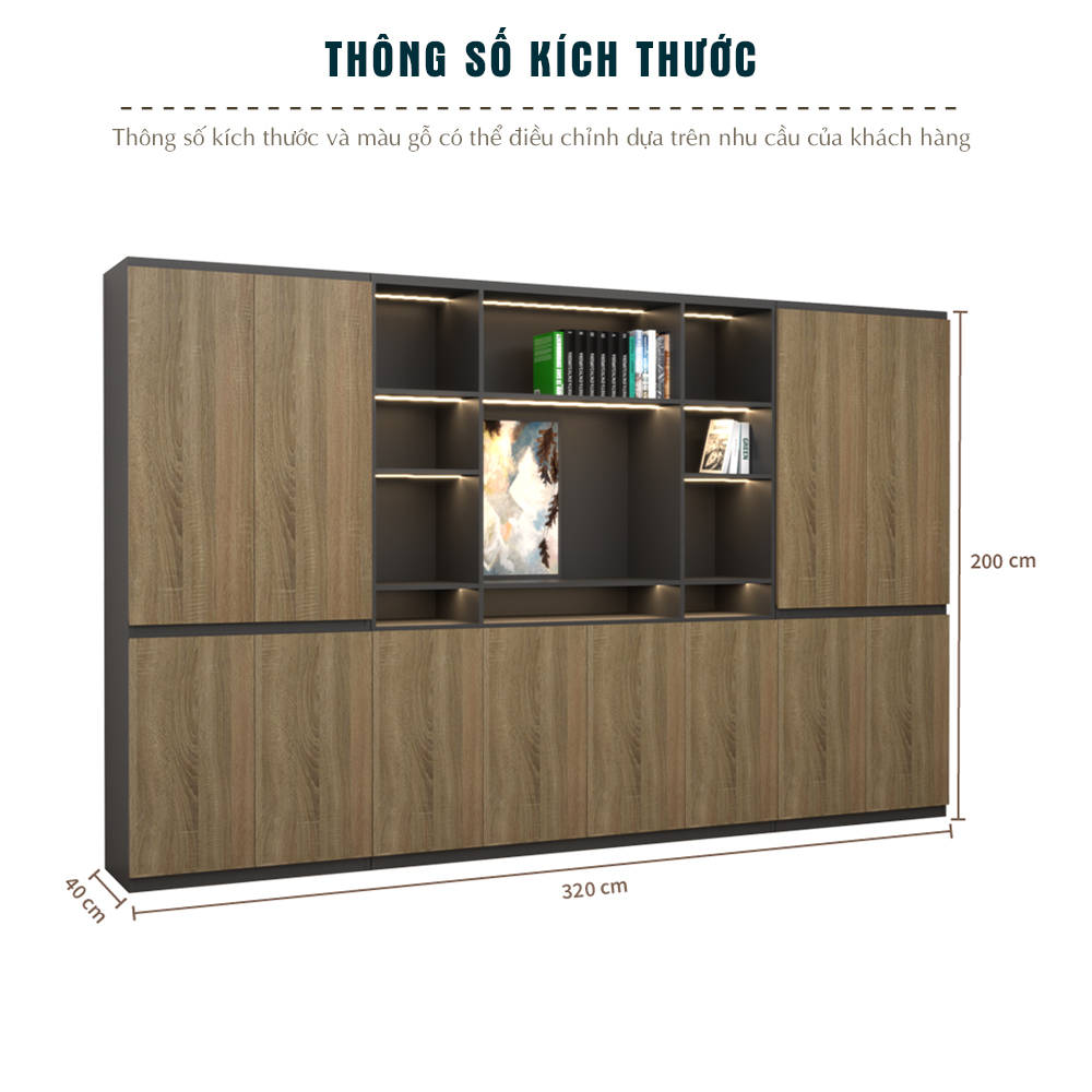 Tủ Giám Đốc Cao Cấp Fergus FGTGD045