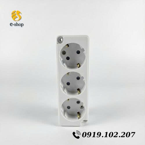 Ổ CẮM ĐIỆN 3 LỖ NỔI DONG HWA HÀN QUỐC | ĐÓNG GÓI 1 HỘP 10 CÁI