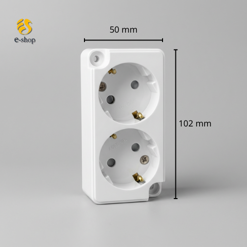 Ổ CẮM ĐIỆN NỔI 2 LỖ DONG HWA HÀN QUỐC | ĐÓNG GÓI 1 HỘP 10 CÁI