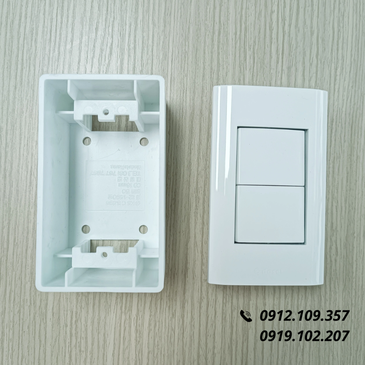 [Combo] Đế Dày Và Công Tắc 2 Nút Nhấn Hàn Quốc Dosel
