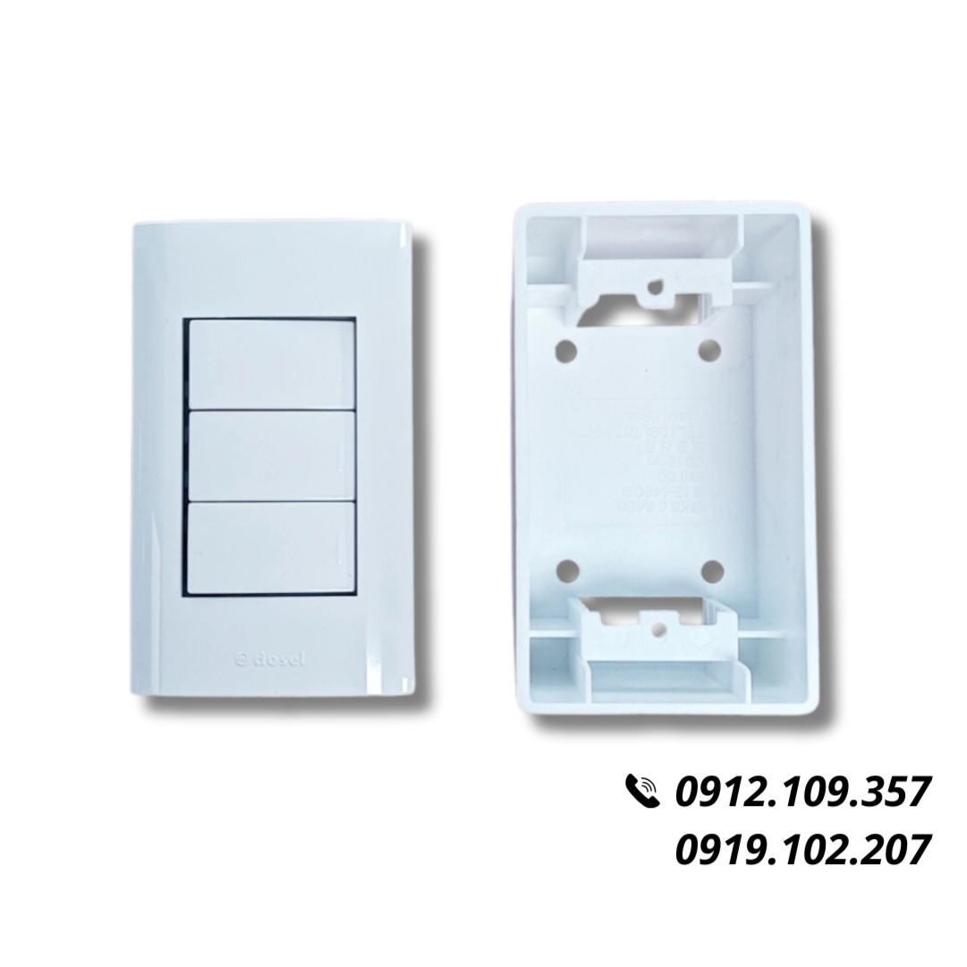 [Combo] Đế Dày Và Công Tắc 3 Nút Nhấn Hàn Quốc Dosel