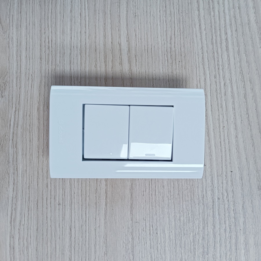 Công Tắc Điện Âm Tường 2 Nút Nhấn Một Chiều Hàn Quốc Dosel DLW2107