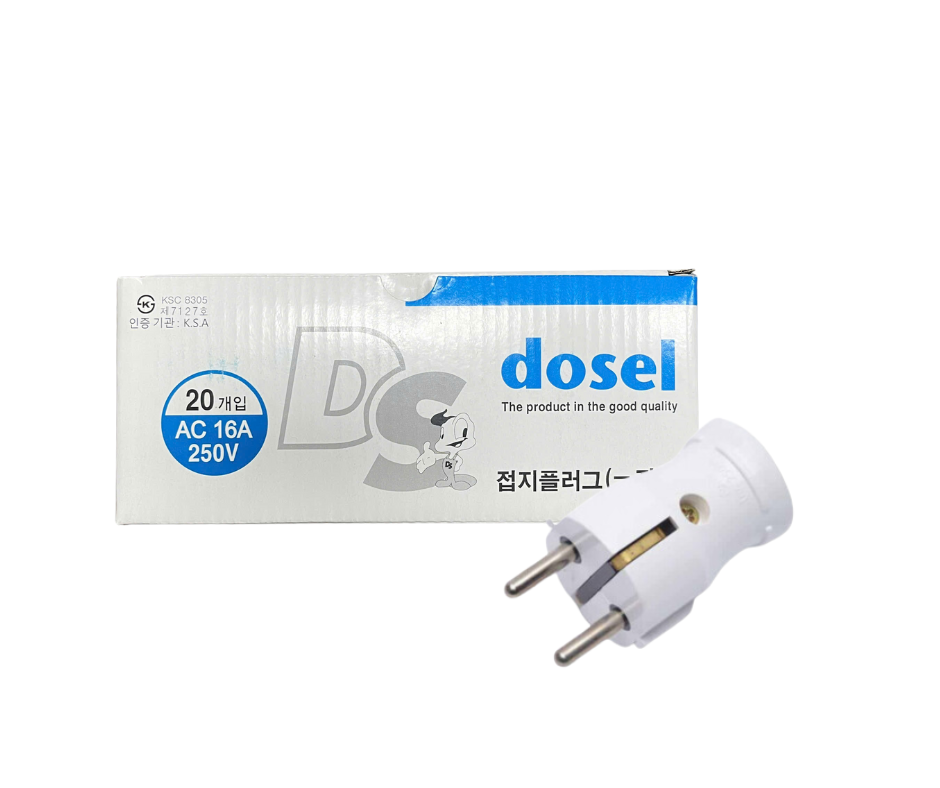 Phích Cắm Điện Thẳng Đứng Hàn Quốc Dosel DP2105 (Hộp 20 Cái)