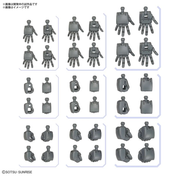 Mô hình Lắp Ráp Gundam Bộ Phụ kiện OPTION PARTS SET GUNPLA 04 (BUILD HANDS ROUND)